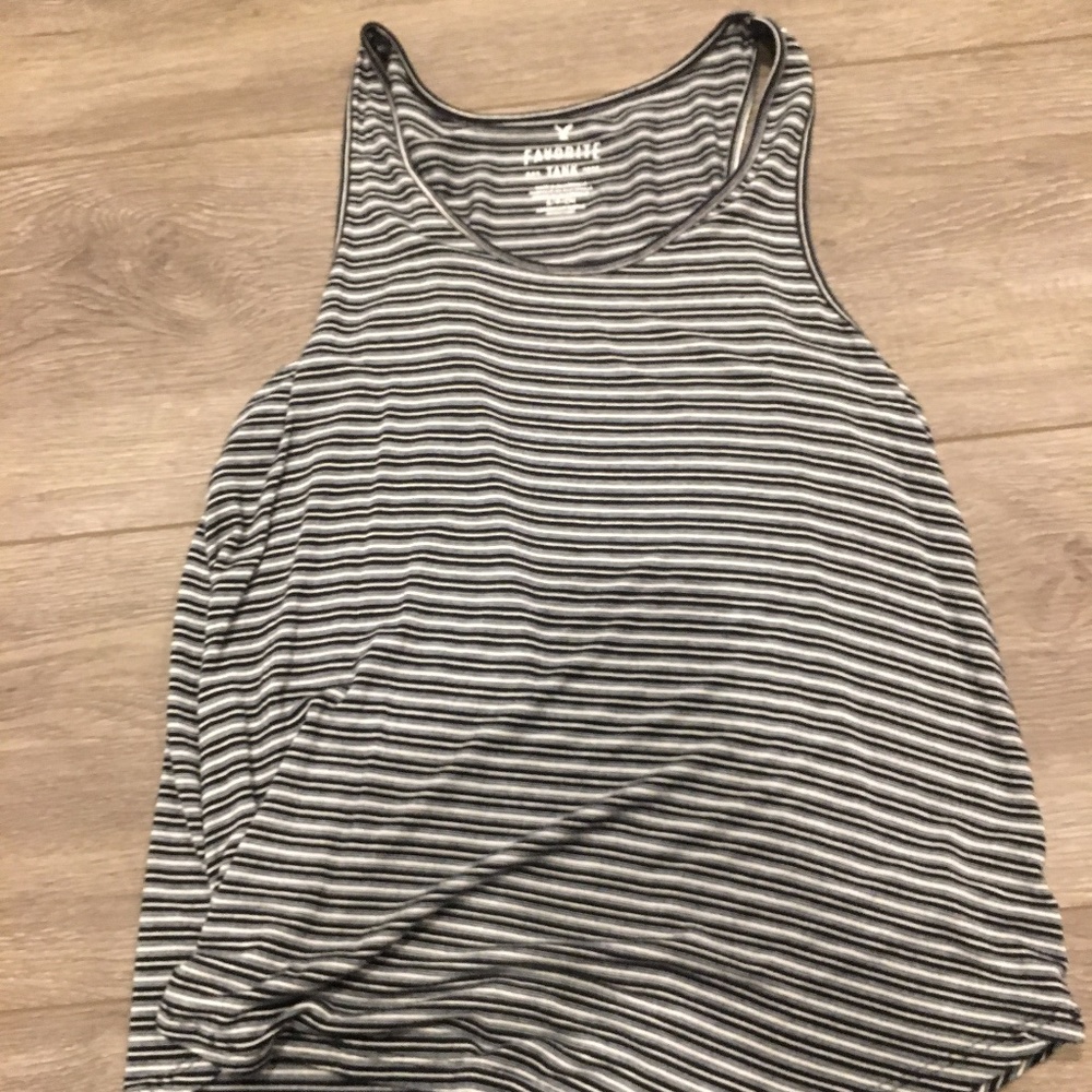 Striped Flowy Tank Top